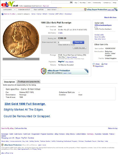 2010cobwebsantiques 1895 Sovereign eBay Auction Listing